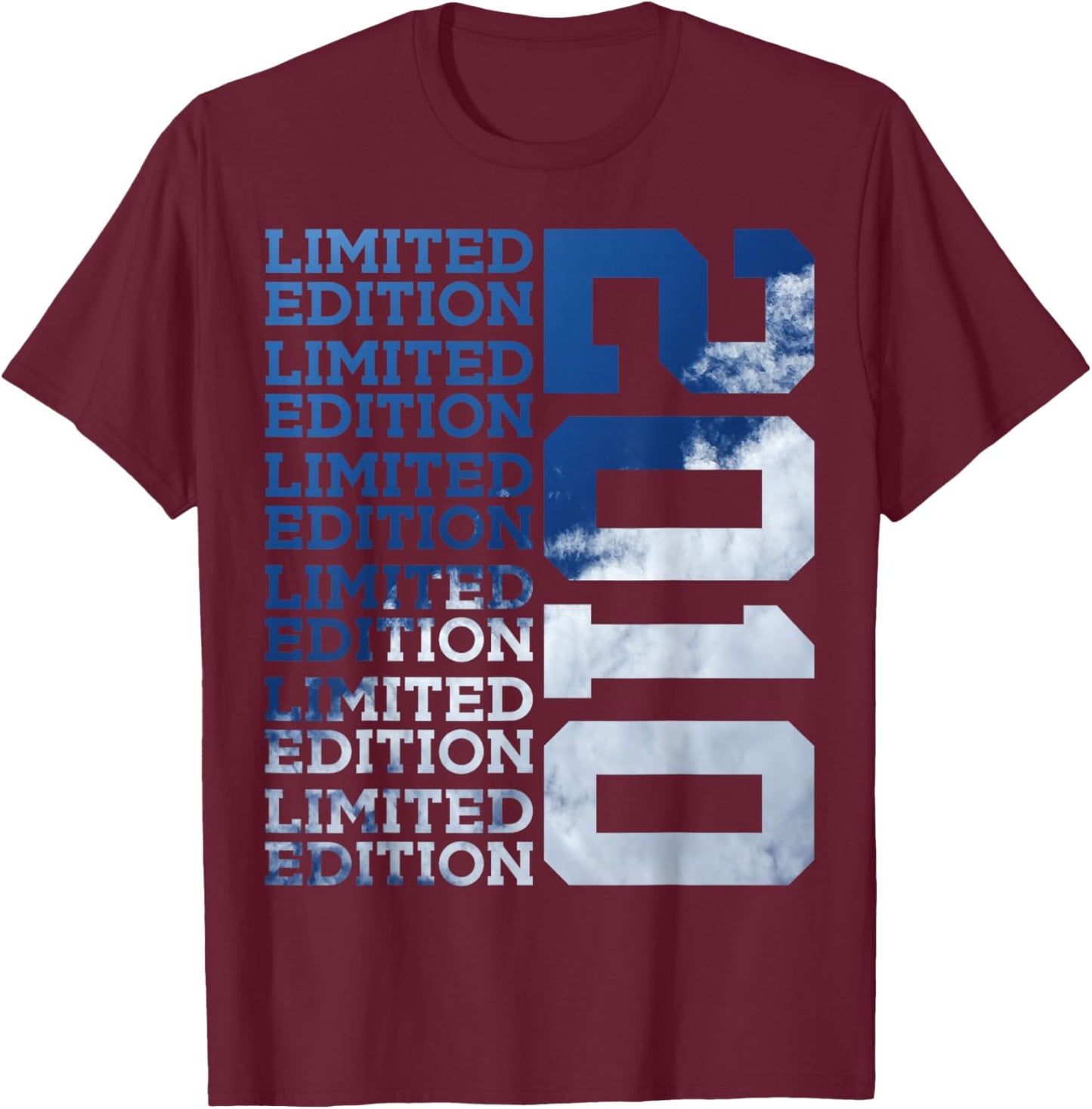16 Years Limited Edition 2010 16TH Birthday T-Shirt - T-Shirt | Maroon
