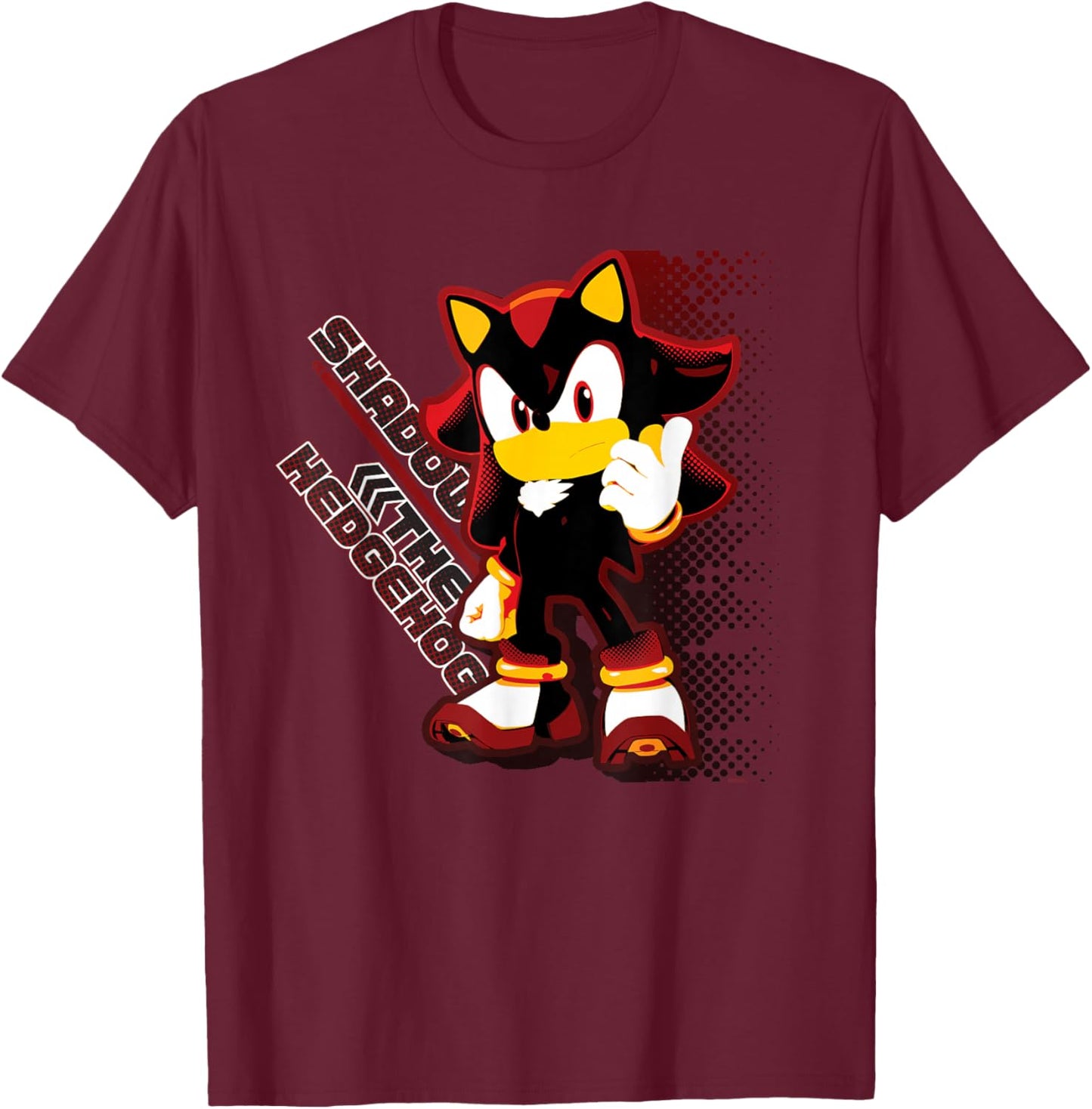 Sonic Rumble - Shadow The Hedgehog T-Shirt - T-Shirt | Maroon