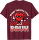 Happy Valentines Bruh Valentine Boys Hearts Kids Men T-Shirt - T-Shirt | Maroon
