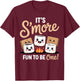 Birthday Campfire Marshmallow It's S'More Fun to Be One 1st T-Shirt - T-Shirt | Maroon
