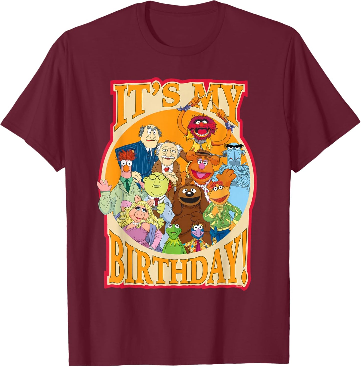 Disney The Muppets It's My Birthday! Party T-Shirt - T-Shirt | Maroon