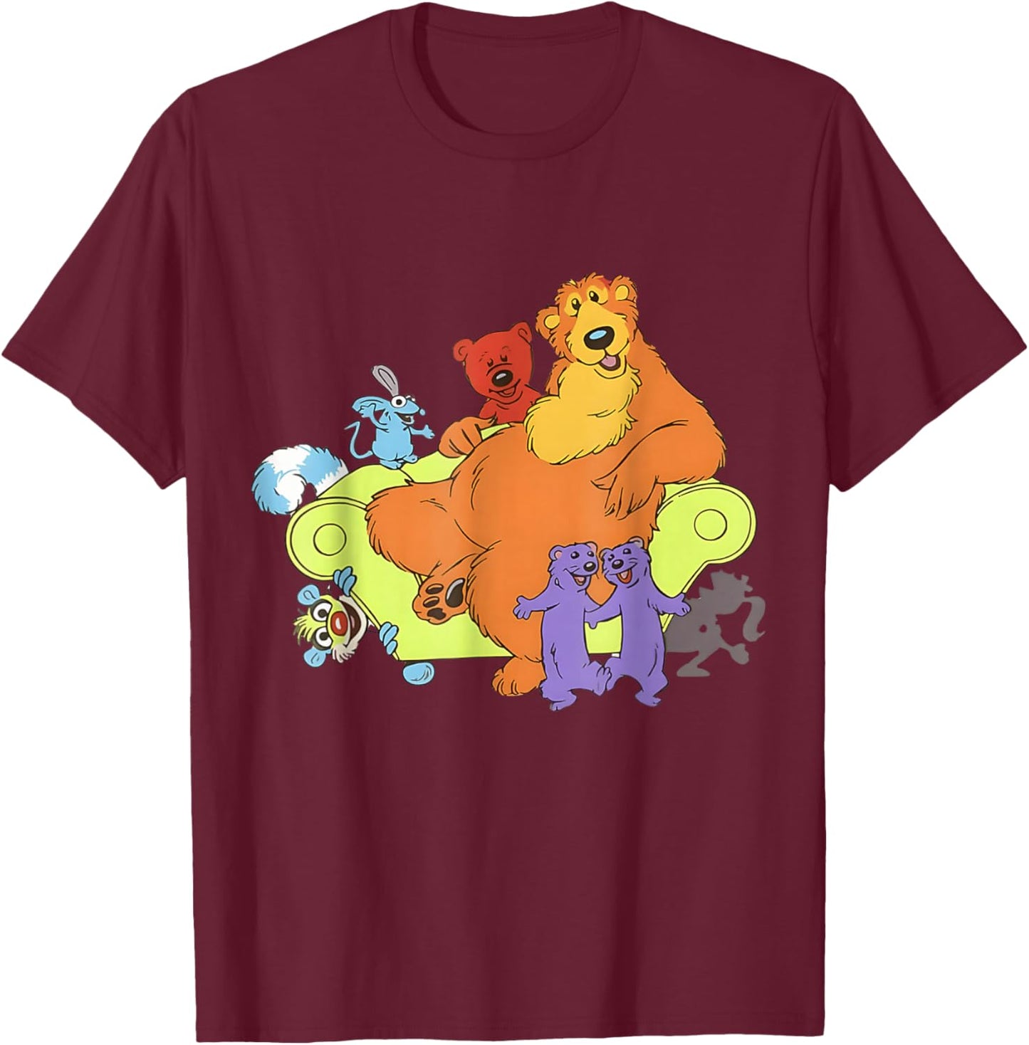 Bear in The Blue House T-Shirt - T-Shirt | Maroon