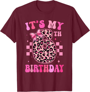 6th Birthday Girls 6 Years Old Its My Six Year Old Bday Girl T-Shirt - T-Shirt | Maroon