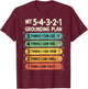 Calming Strategies 54321 Grounding Plan T-Shirt - T-Shirt | Maroon