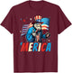 Bigfoot Merica Rock American Flag Sasquatch 4th of July T-Shirt - T-Shirt | Maroon