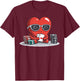 Poker Heart Player Casino Gambling Valentine's Day T-Shirt - T-Shirt | Maroon