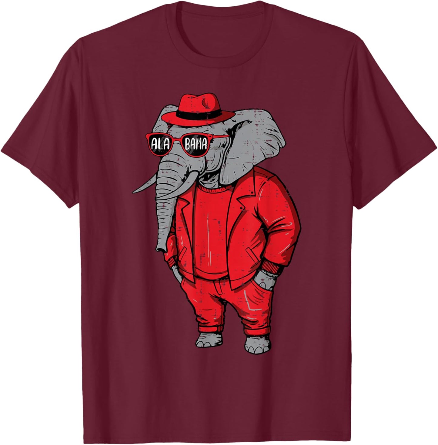 Elephant Women Kids Boys Girls Youth Men Teen T-Shirt - T-Shirt | Maroon