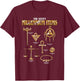 Yu-Gi-Oh! The Seven Millenium Items Chart Anime T-Shirt - T-Shirt | Maroon