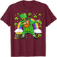 Dab Leprechaun Irish St Patricks Day Green Boys Toddler Kids T-Shirt - T-Shirt | Maroon