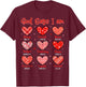 Valentine God Says I Am Heart Christian Bible Verse T-Shirt - T-Shirt | Maroon