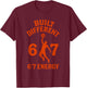 67 Meme Viral Trend Tall People Basketball Humor T-Shirt - T-Shirt | Maroon
