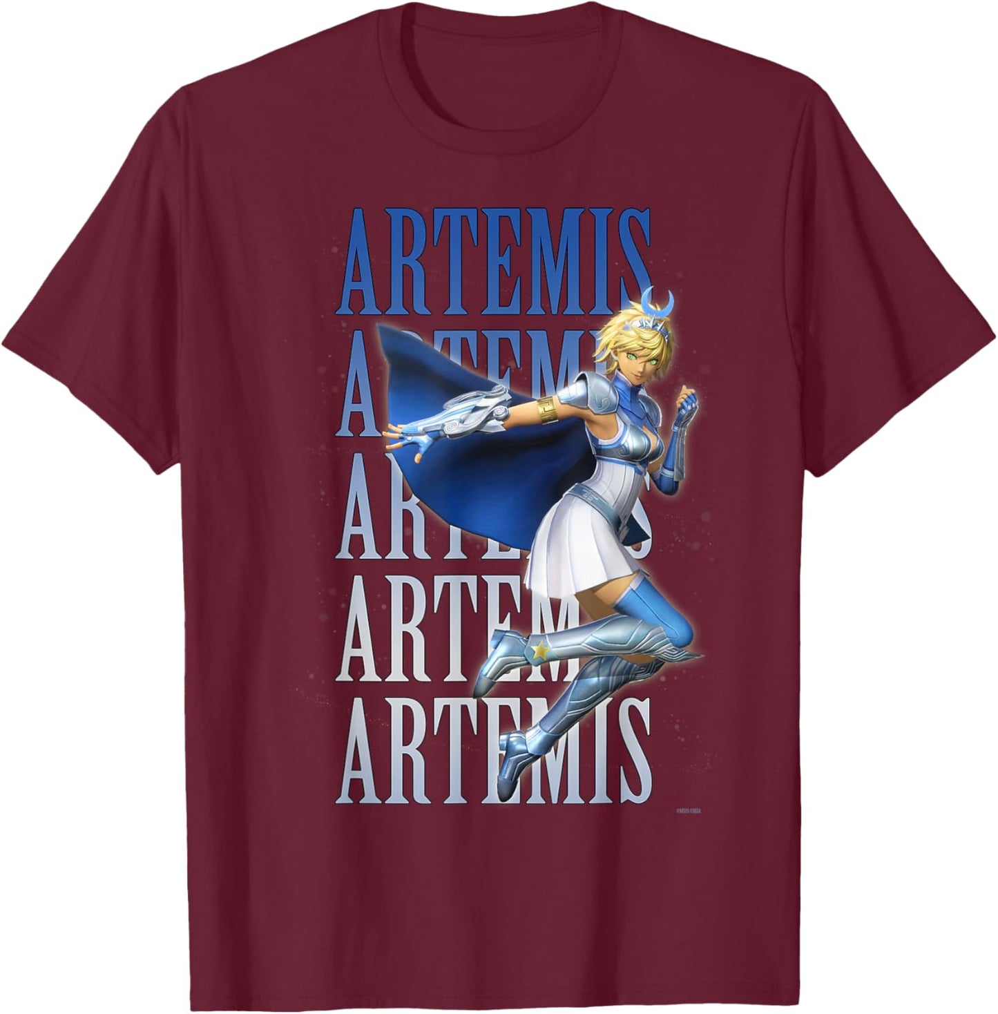 Shin Megami Tensei V: Vengeance - Artemis T-Shirt - T-Shirt | Maroon