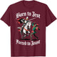 Born to Jest Forced to Joust T-Shirt - T-Shirt | Maroon