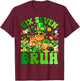 Six Seven Meme Leprechaun 6 7 Bruh St Patricks Day Boys Men T-Shirt - T-Shirt | Maroon
