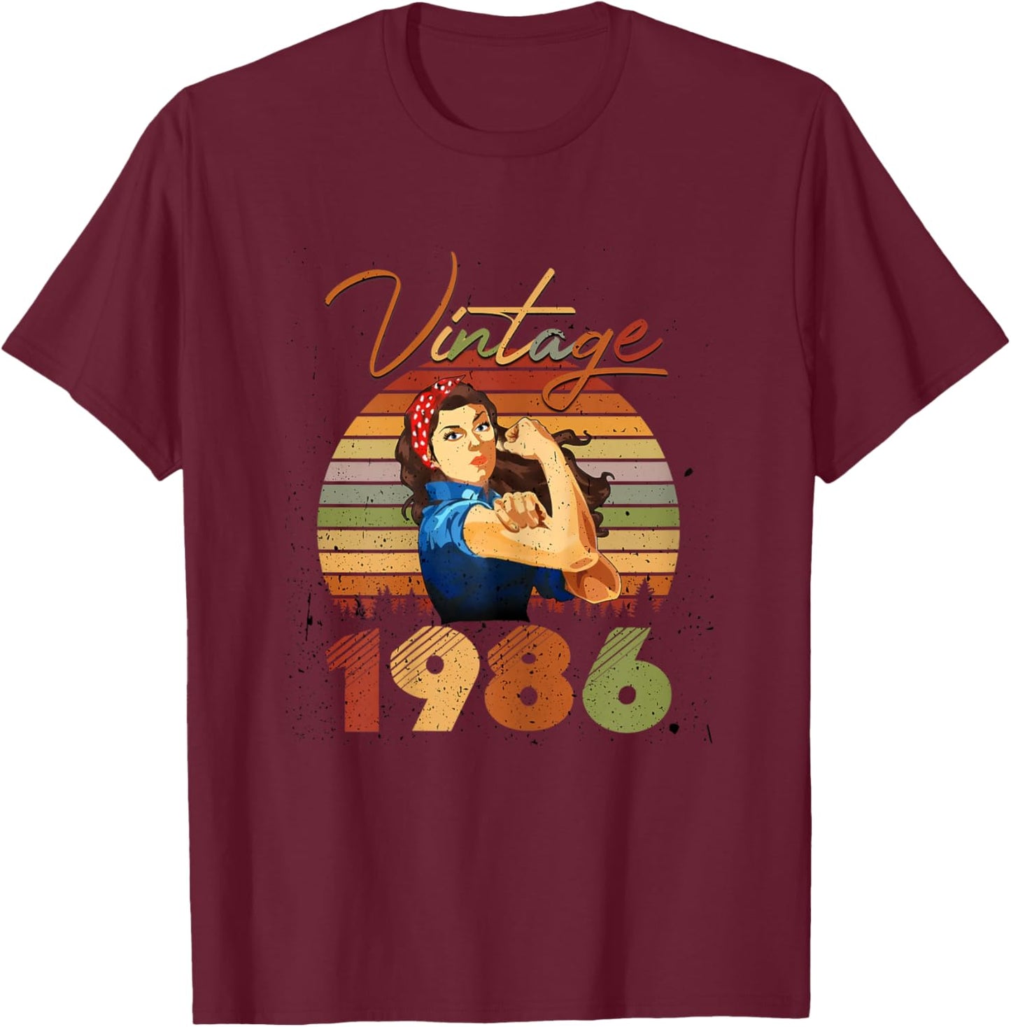 40th Birthday Gift Limited Edition Born in 1986 40 Yrs Old T-Shirt - T-Shirt | Maroon