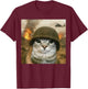 Funny Cat Meme Graphic T-Shirt - T-Shirt | Maroon