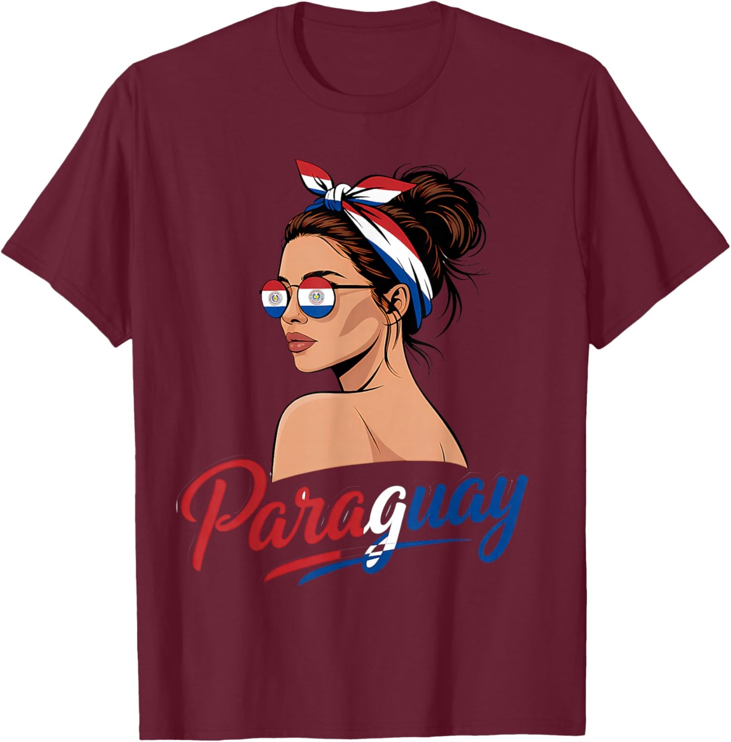 Paraguay Roots Paraguayan Flag T-Shirt - T-Shirt | Maroon