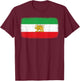 Iran Flag Lion Persian Men Women Kids T-Shirt - T-Shirt | Maroon