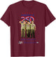 Three Stooges America 250 T-Shirt - T-Shirt | Maroon