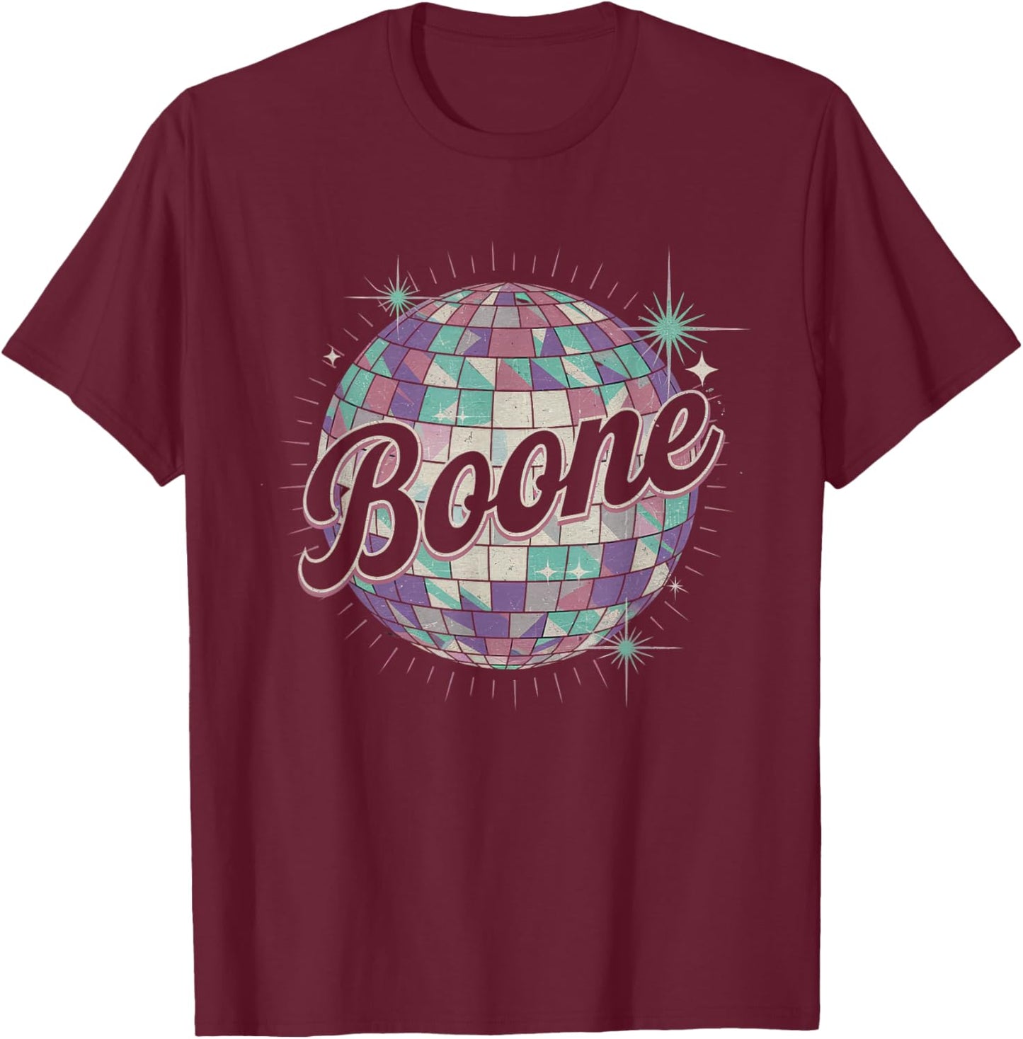 Boone Family Name I Love Boone 80's Vintage NC Retro T-Shirt - T-Shirt | Maroon