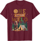 One Happy Welo Camper 1St Birthday Camping Bear T-Shirt - T-Shirt | Maroon