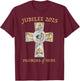 Jubilee 2025 Catholic Christian Pilgrims Cross Jesus Faith T-Shirt - T-Shirt | Maroon