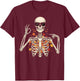 67 Skeleton Meme Funny Six Seven Gen Alpha Halloween T-Shirt - T-Shirt | Maroon