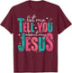 Let Me Tell You About My Jesus Christians Men Women Kids T-Shirt - T-Shirt | Maroon