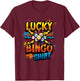 Lucky Bingo Game Player Quote This is My Lucky Bingo T-Shirt - T-Shirt | Maroon