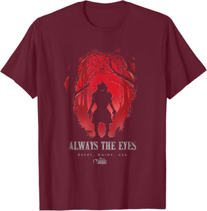 Welcome to Derry Always The Eyes T-Shirt - T-Shirt | Maroon