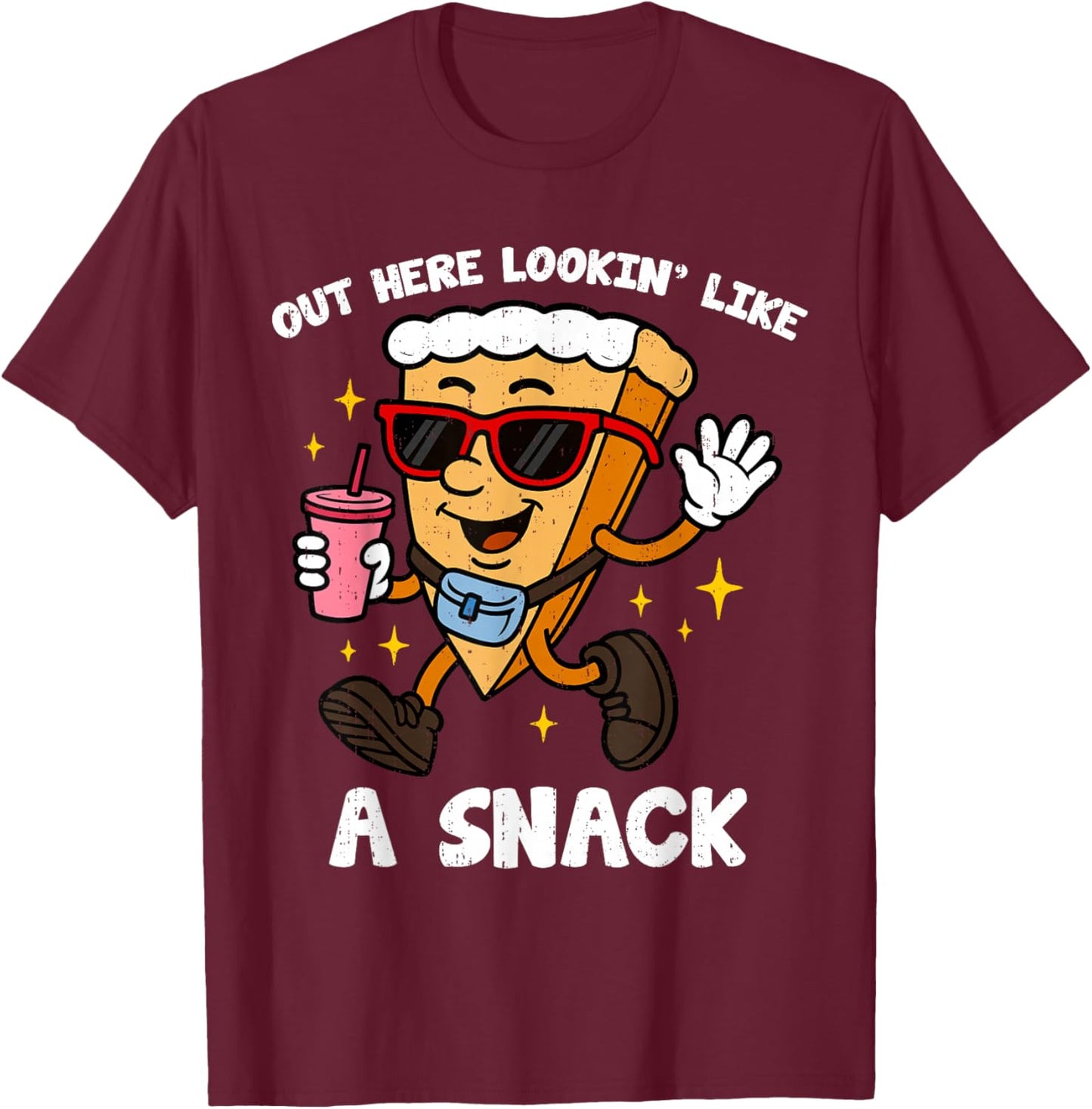 Pumpkin Pie Lookin Like Snack Funny Thanksgiving Boys Girls T-Shirt - T-Shirt | Maroon