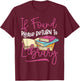 Book Reading If Found Please Return to Library T-Shirt - T-Shirt | Maroon
