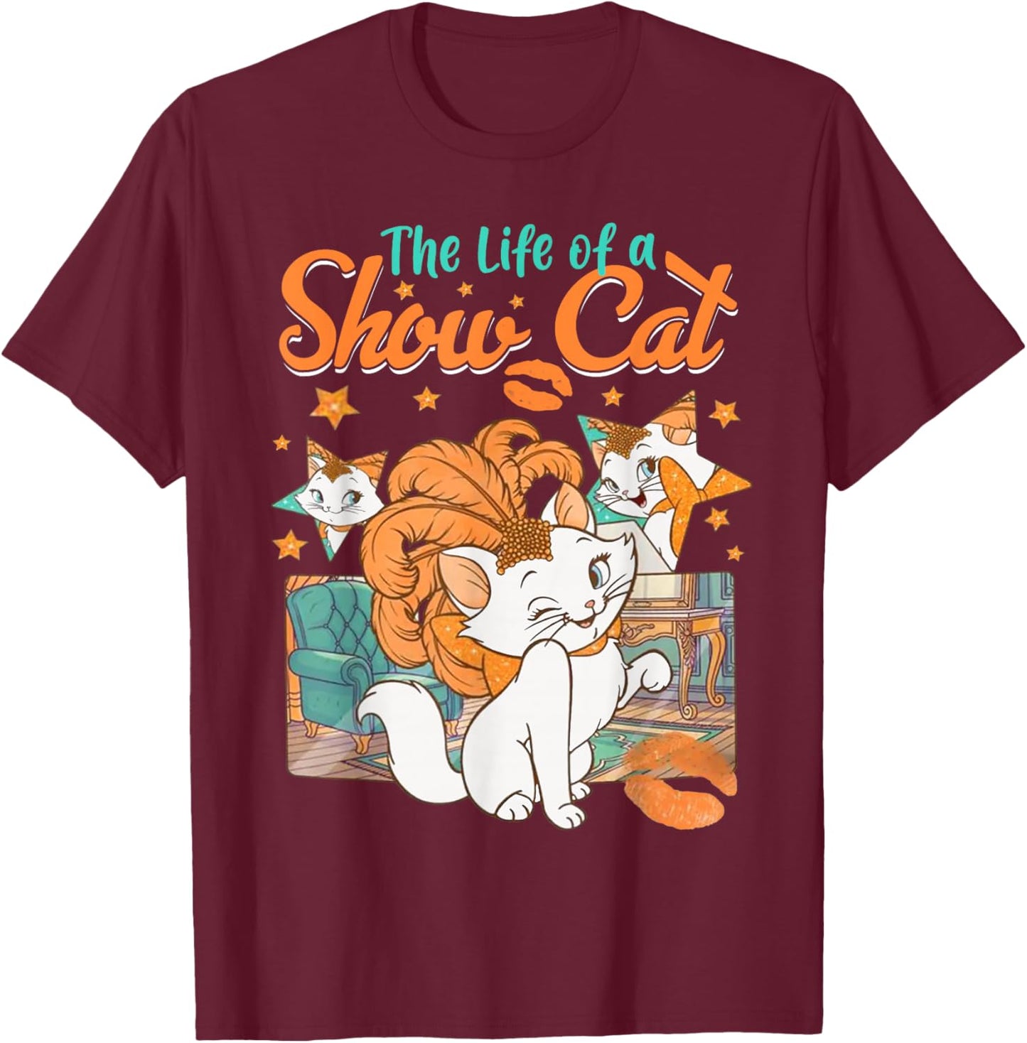 The Life of A Show Cat Girl Women T-Shirt - T-Shirt | Maroon
