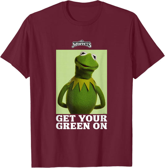 Disney The Muppets Kermit The Frog St. Patrick's Day T-Shirt - T-Shirt | Maroon