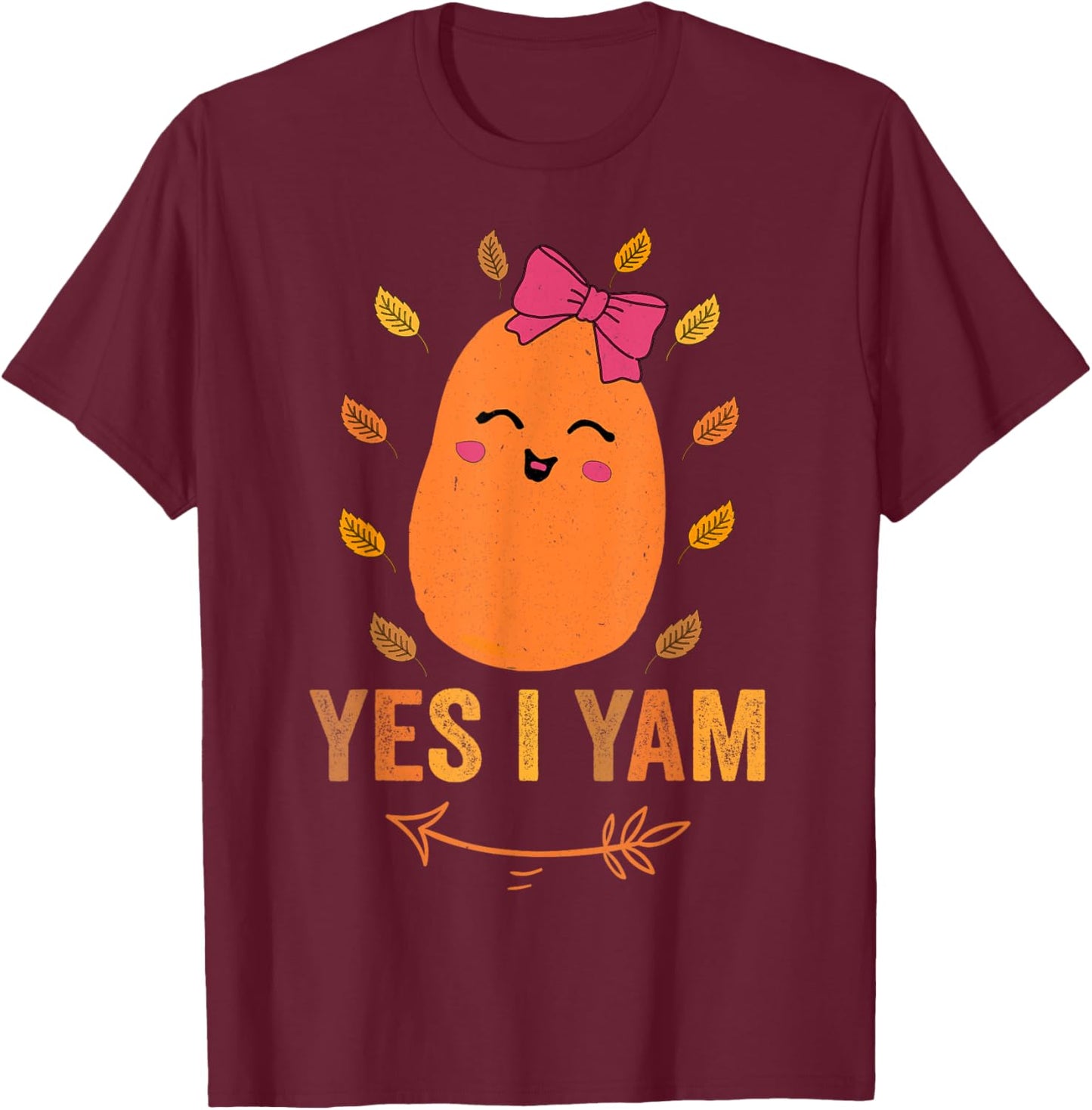 She's My Sweet Potato I yam Funny T-Shirt - T-Shirt | Maroon