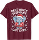 Best White Elephant Ever Funny Design T-Shirt - T-Shirt | Maroon