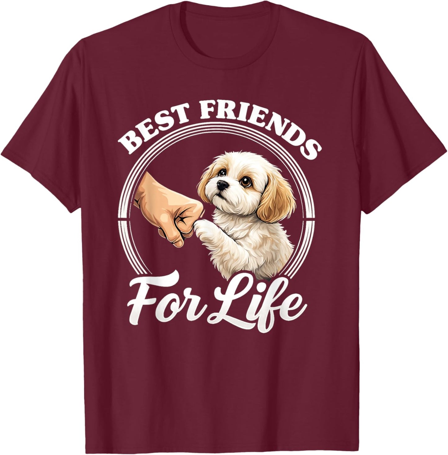 Cavachon Dog Lover Design Beautiful Cavachon T-Shirt - T-Shirt | Maroon