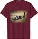 Mark Martin American Stock Car Racer by Michael Grecco T-Shirt - T-Shirt | Maroon
