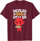 Funny Deviled Egg Dealer Litte Devil Tray Cute T-Shirt - T-Shirt | Maroon