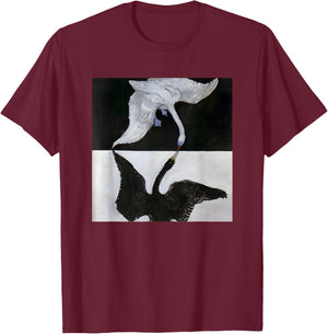 The Swan (No. 1) by Hilma af Klint (1915) T-Shirt - T-Shirt | Maroon
