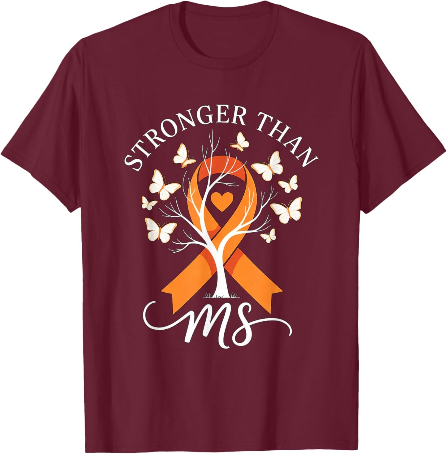 MS Warrior , Women, Multiple Sclerosis Awareness T-Shirt - T-Shirt | Maroon