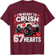 I'm Ready to Crush 67 Hearts Boys Valentines T-Shirt - T-Shirt | Maroon