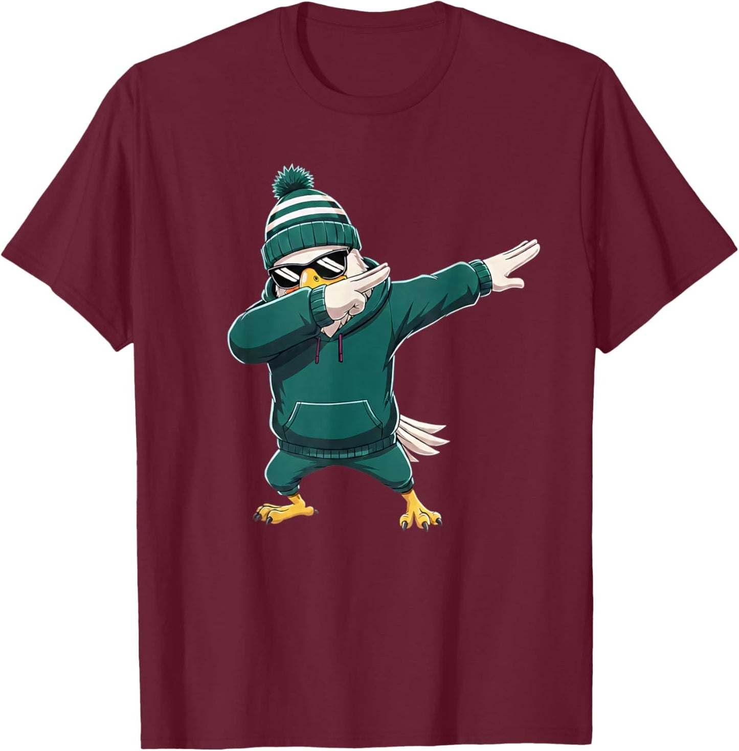 Eagle Dabbing Women Youth Toddler Kids Boys Girls T-Shirt - T-Shirt | Maroon