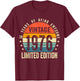 Vintage 1976 50th Birthday Gift Men Women 50 Years Old T-Shirt - T-Shirt | Maroon