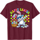 Funny Dabbing Bunny Easter Happy Easter for Boys Girls Adult T-Shirt - T-Shirt | Maroon