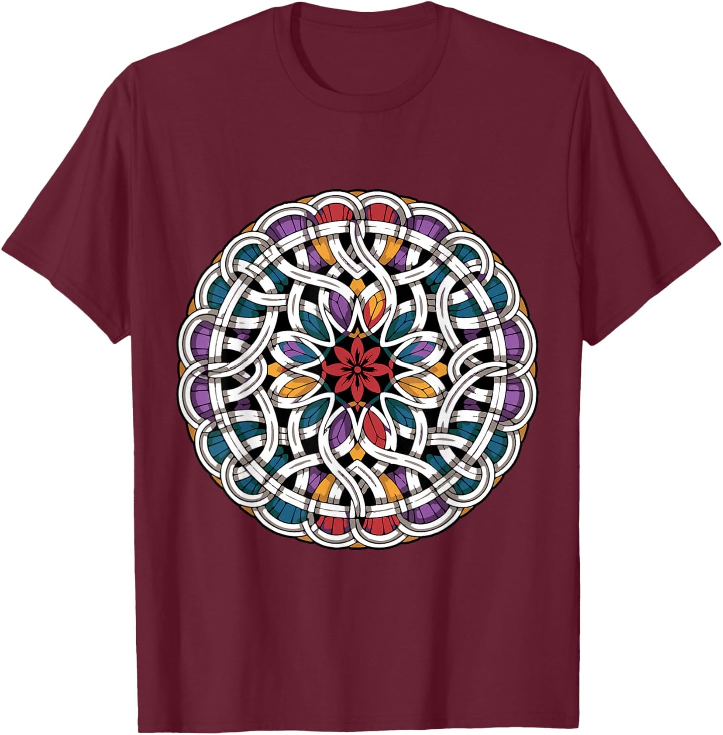 Mystic Mandala Beltane Blessings May Day Celebrations Pagan T-Shirt - T-Shirt | Maroon