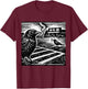 Funny Smoking Grackle Bird Texas Satire Weird Animal Art T-Shirt - T-Shirt | Maroon