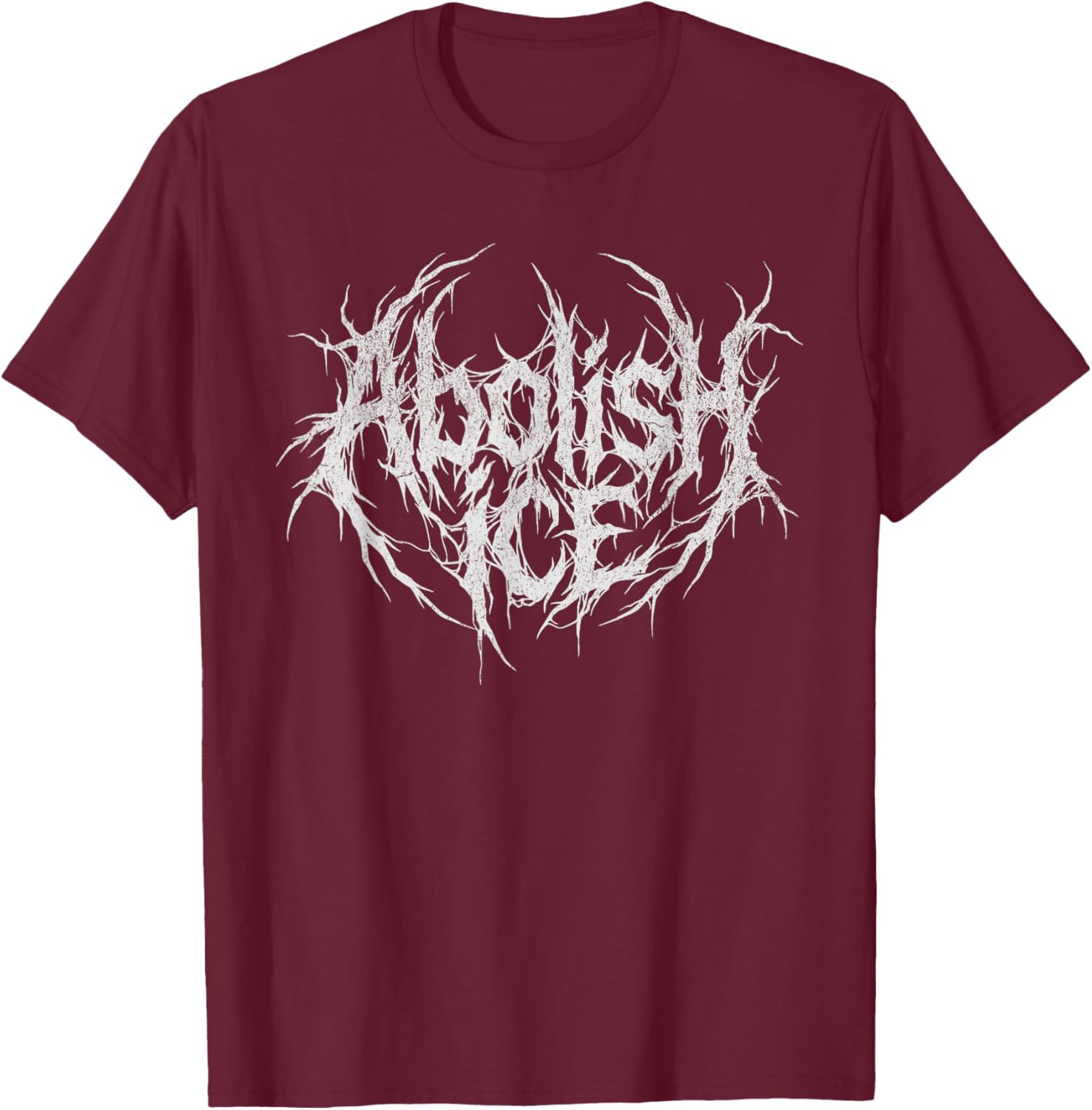 Abolish ICE Heavy Metal Resist T-Shirt - T-Shirt | Maroon