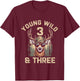 3rd Birthday Young Wild and Three Deer Hunting 3 Year Old T-Shirt - T-Shirt | Maroon
