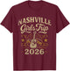 Girls Trip 2026 Nashville Music Friends Women's T-Shirt - T-Shirt | Maroon